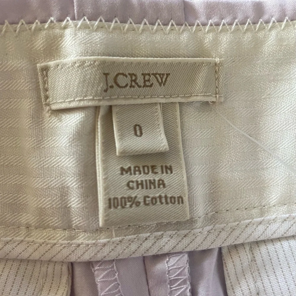 NWT-J. CREW-LILAC COLOR SHORTS-SIZE 0